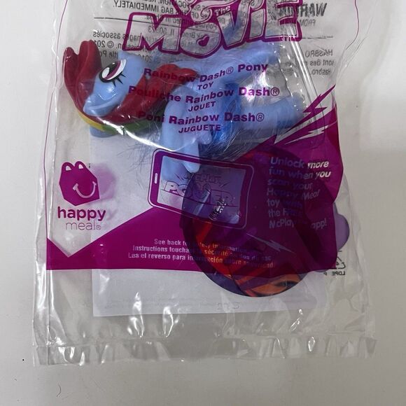 McDonald's My Little Pony The Movie Rainbow Dash Happy Meal Toy #3 Sealed 2016 - Picture 3 of 7
